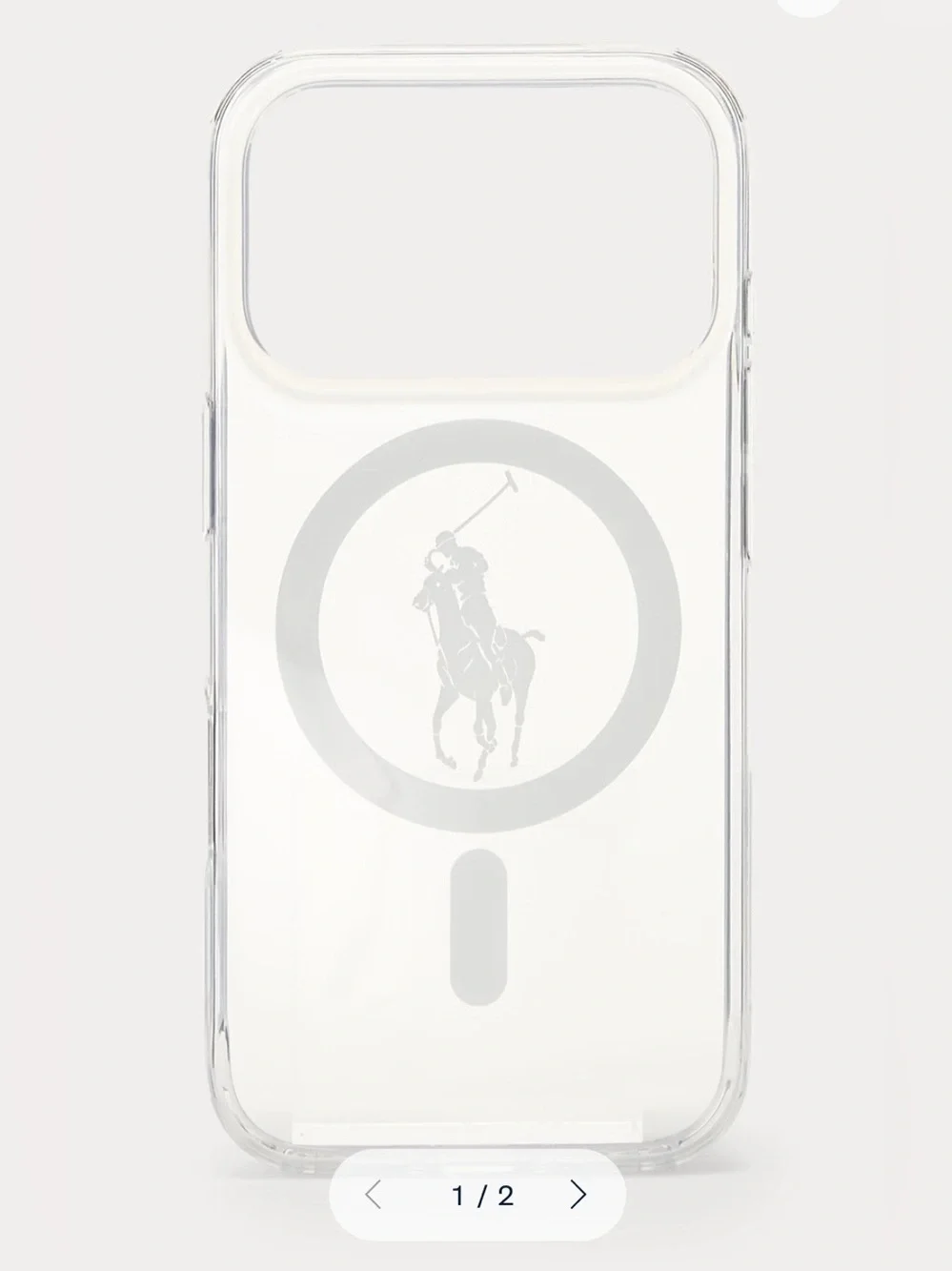 Polo by Ralph Lauren Clear MagSafe iPhone 17 Pro Phone Case Subtle Logo